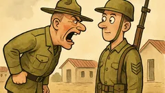 Ανέκδοτο: «Είσαι ηλίθιος!» φωνάζει ο λοχίας