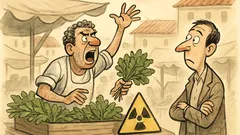 Ανέκδοτο: Στη λαϊκή, «ραδιενεργά ραδίκια»!