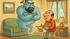 Ανέκδοτο: Ένας κύριος βρίσκει παλιό λυχνάρι…