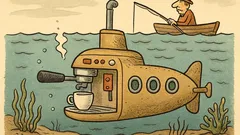 Ανέκδοτο: Κάτω απ’ τη θάλασσα φτιάχνει καφέ…