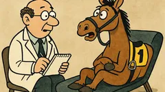 Ανέκδοτο: Γιατρέ, νομίζω είμαι άλογο ιπποδρομιών