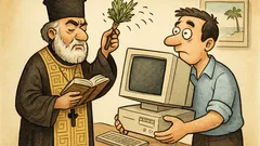 Ανέκδοτο: Ο Μωυσής κατεβάζει Windows 11