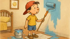 Ανέκδοτο: Ο Μπόμπος βάφει το δωμάτιό του…