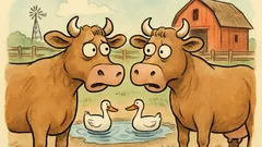 Ανέκδοτο: Συζητούν δύο αγελάδες για αρρώστια