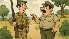 Ανέκδοτο: Ένας κυνηγός πάει σε απαγορευμένη περιοχή