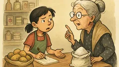 Ανέκδοτο: Η Μαρία παίζει μπακάλη με τη γιαγιά