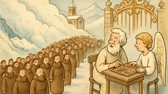 Ανέκδοτο: Χιονοστιβάδα σε μοναστήρι, ο Πέτρος παίζει τάβλι