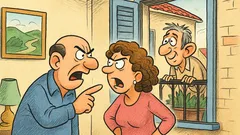 Ανέκδοτο: Τον τρίτο χρόνο, ακούν οι γείτονες...