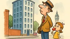 Ανέκδοτο: Ένας Αμερικανός κοιτάει ψηλό κτίριο