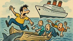 Ανέκδοτο: Πέντε φίλοι ψαρεύουν σε βάρκα