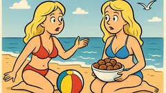 Ανέκδοτο: Ήταν δύο ξανθιές στην παραλία...