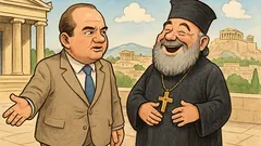 Ανέκδοτο: Ξεκινάει ο Καραμανλής και βρίσκει τον Χριστόδουλο