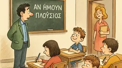 Ανέκδοτο: Ο δάσκαλος λέει «Αν ήμουν πλούσιος…»