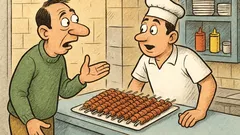 Ανέκδοτο: Πάει ένας σε ένα σουβλατζίδικο...