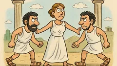 Ανέκδοτο: Γυναίκα ανάμεσα σε δύο άντρες;