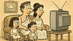 Ανέκδοτο: Γιατί κάθεται η οικογένεια τηλεόραση;