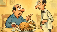 Ανέκδοτο: Σερβιτόρε, το κοτόπουλο μου τρώει πατάτες