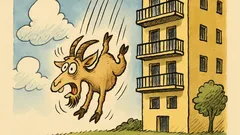 Ανέκδοτο: Τι βρίσκει τράγος πέφτοντας από πενταόροφη;